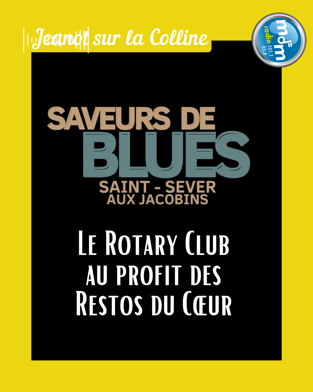 Jeanot sur la Colline 2025-09-08 - Le Rotary Club au profit des Restos du Cœur