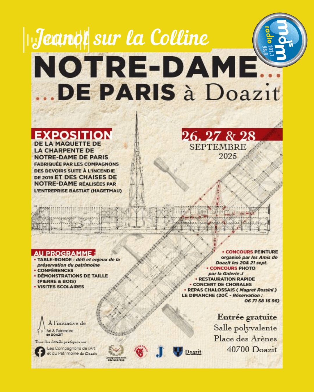 Jeanot sur la Colline 2025-09-18 - Notre Dame de Paris à Doazit