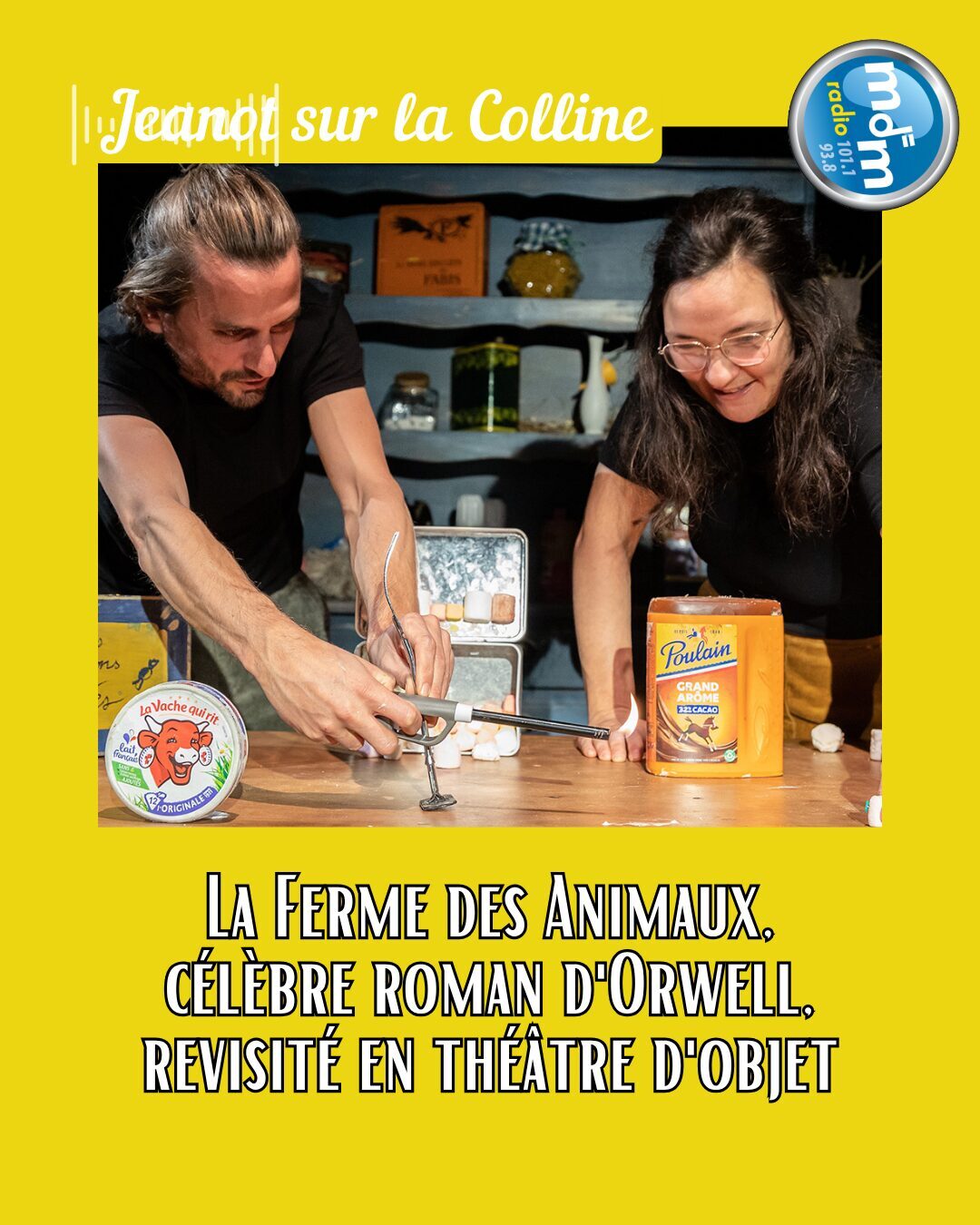 Jeanot sur la Colline 2026-03-20 - La Ferme des Animaux, célèbre roman d'Orwell, revisité en théâtre d'objet