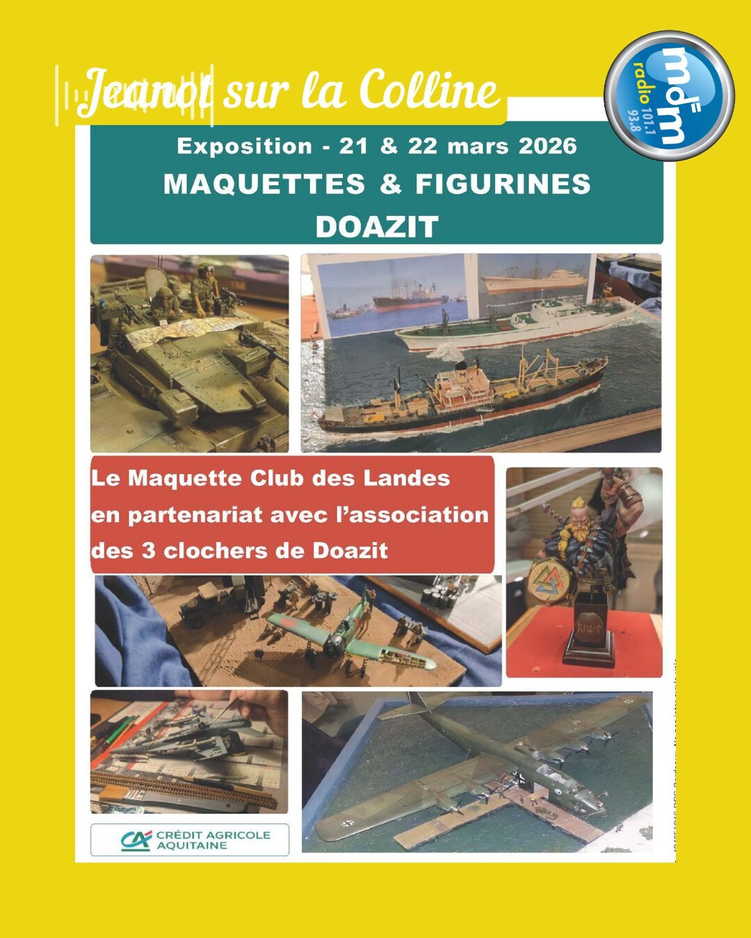 Jeanot sur la Colline 2026-03-20 - Maquettes et figurines à Doazit les 21 et 22 mars