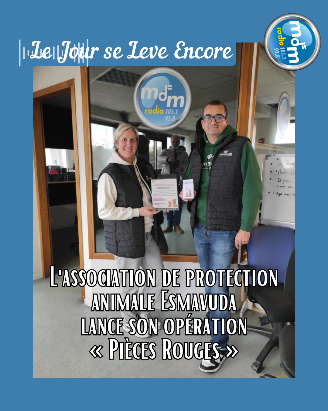 Le Jour se Lève Encore 2026-02-05 - L'association de protection animale Esmavuda lance son opération « Pièces Rouges »