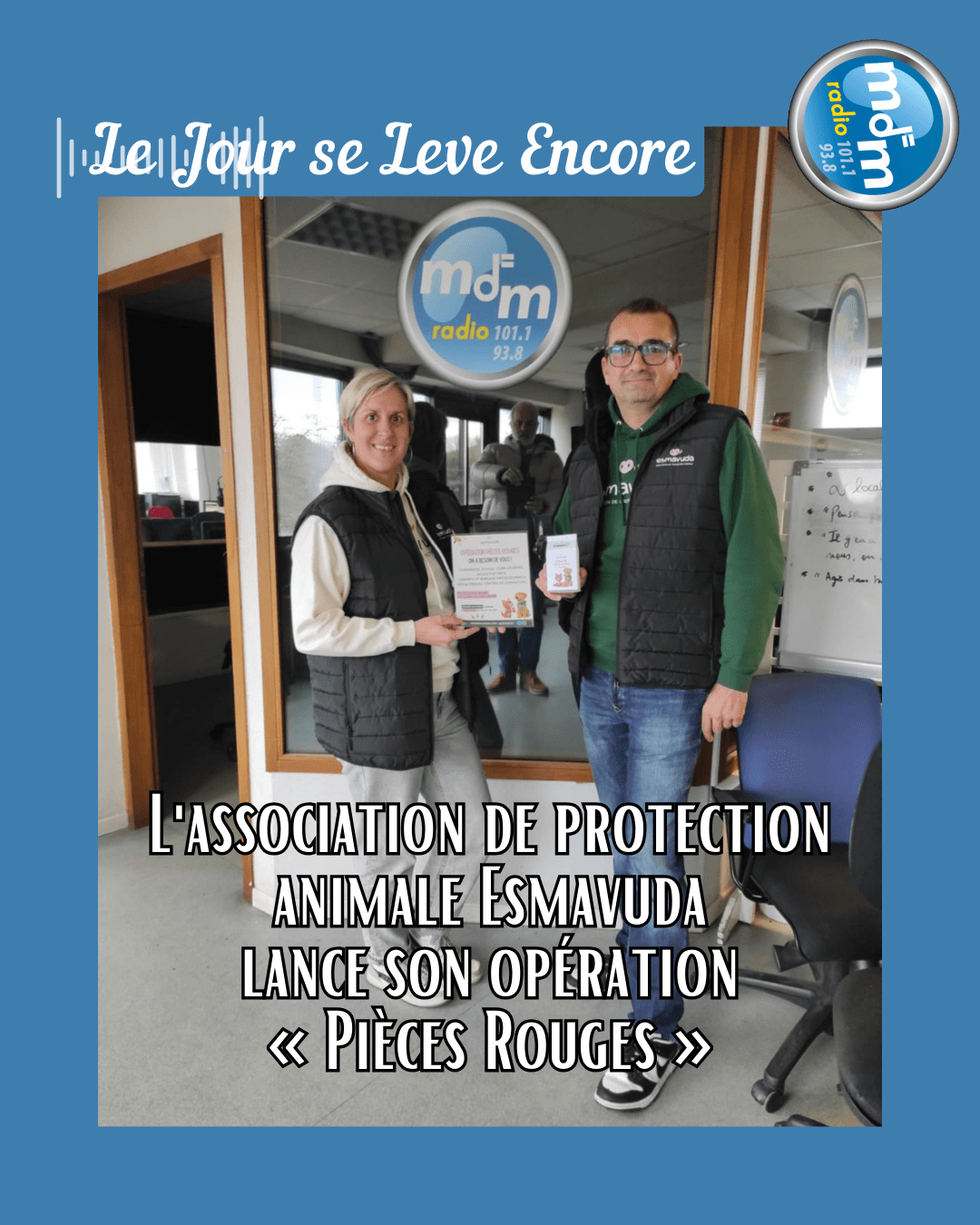Le Jour se Lève Encore 2026-02-05 - L'association de protection animale Esmavuda lance son opération « Pièces Rouges »