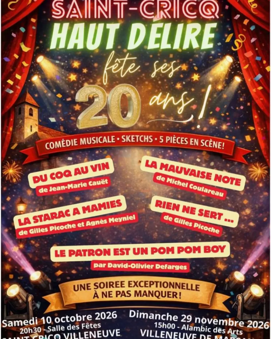 Villeneuve-de-Marsan---Cie-St-Cricq-Haut-Delire-dete-ses-20-ans---29-Novembre